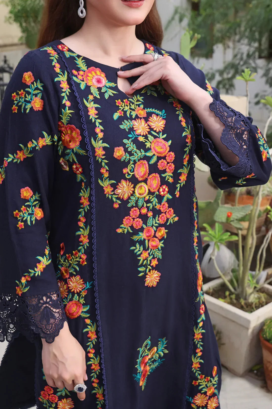 3PC LAWN UNSTITCHED - ANS373