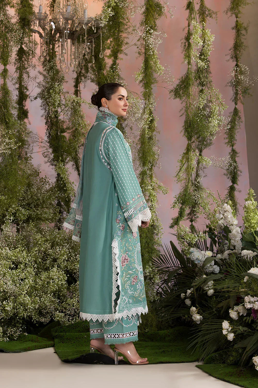 3PC EMBROIDERED LUXURY LAWN - ANS783