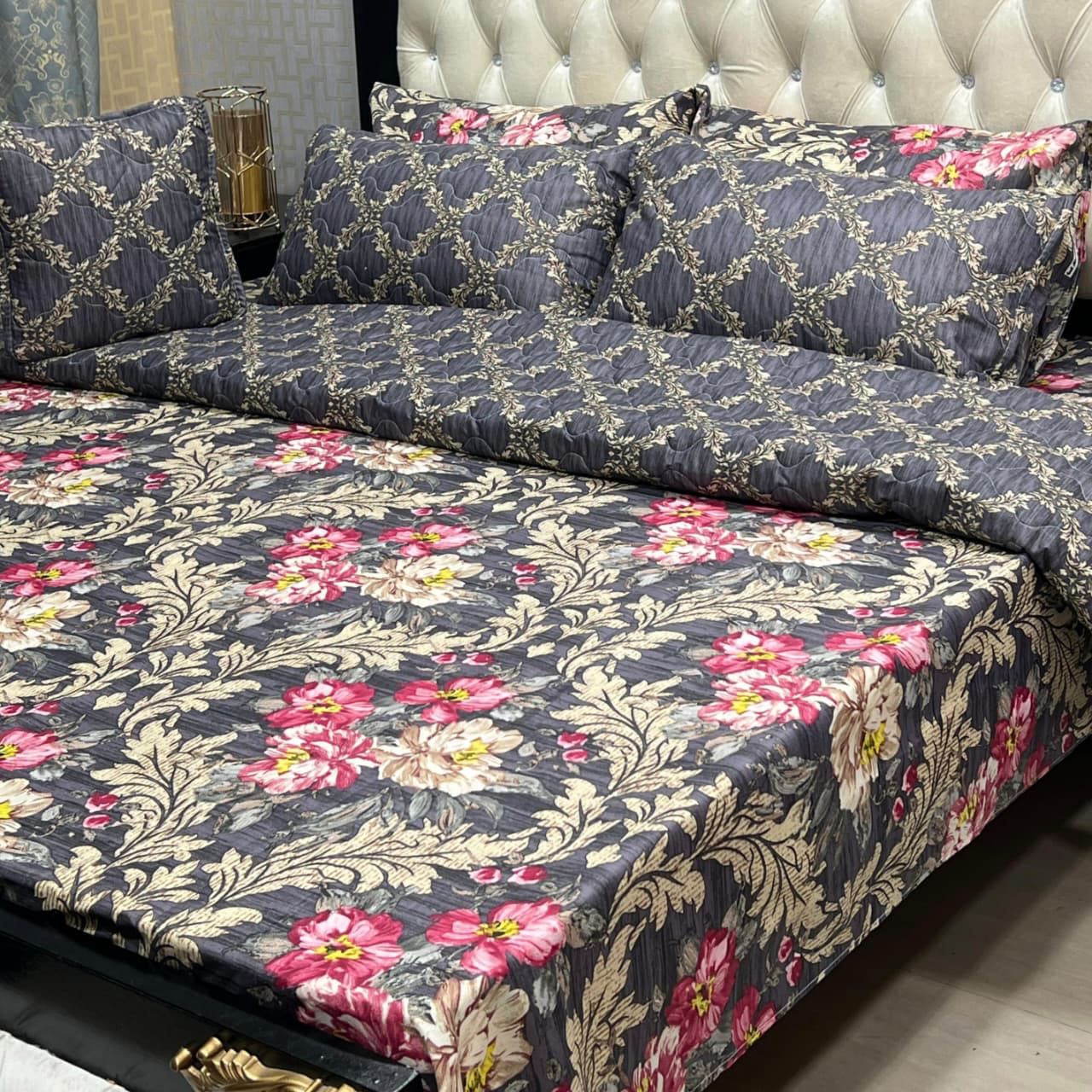 7Pc Printed Comforter Set -CS12