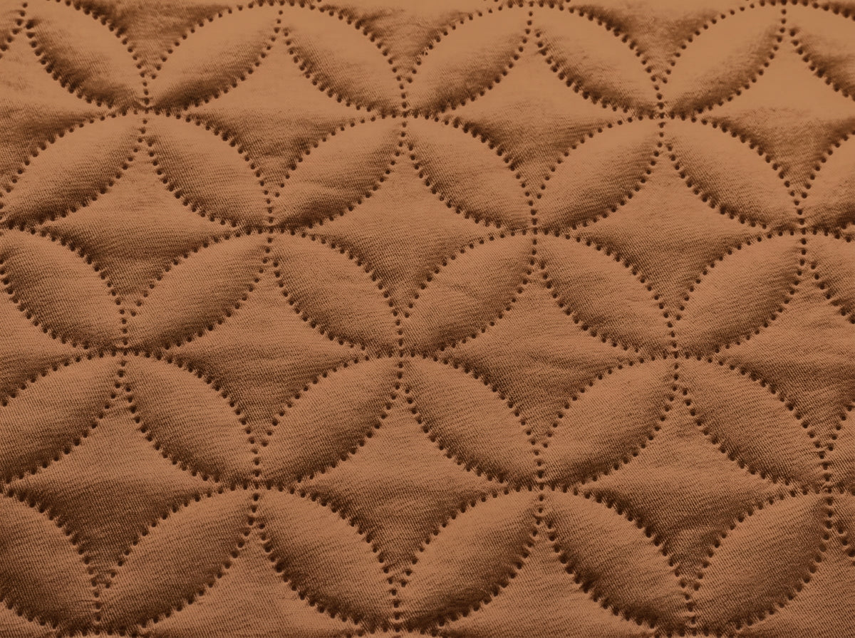 Quilted Ultrasonic Mattress Cover (Brown)