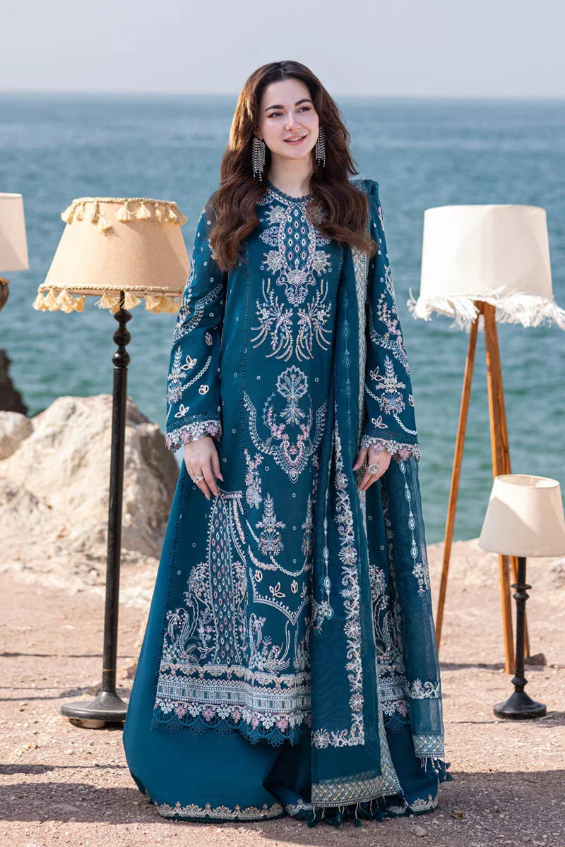 3 PC UNSTITCHED EMBROIDERED LAWN - ANS461
