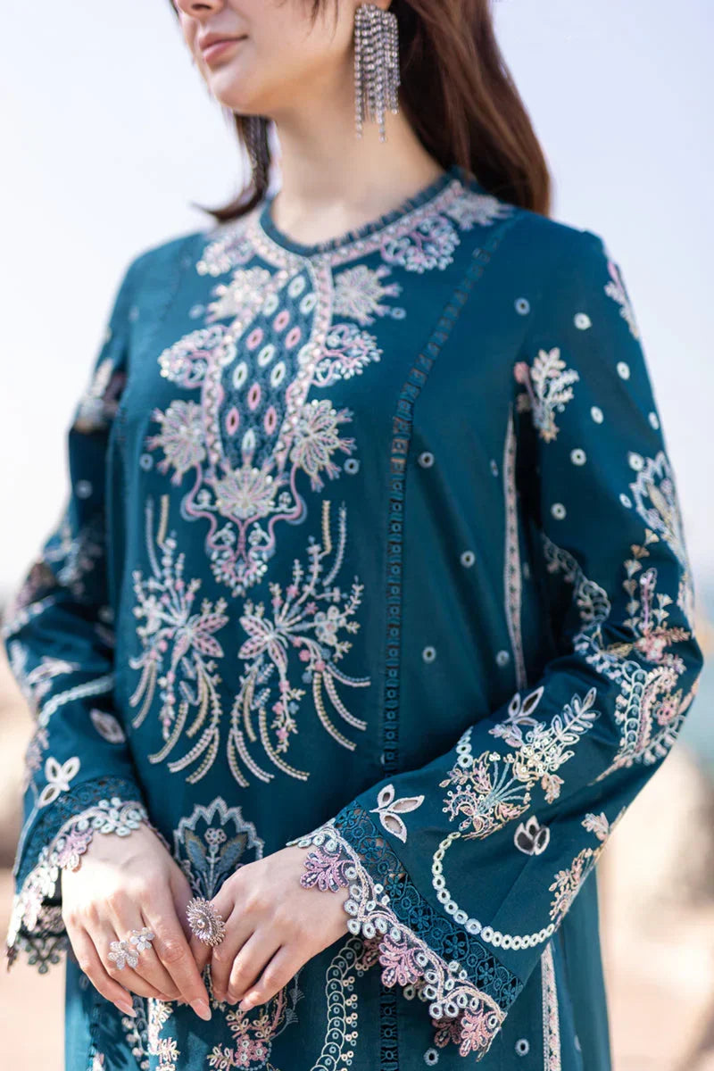 3 PC UNSTITCHED EMBROIDERED LAWN - ANS461