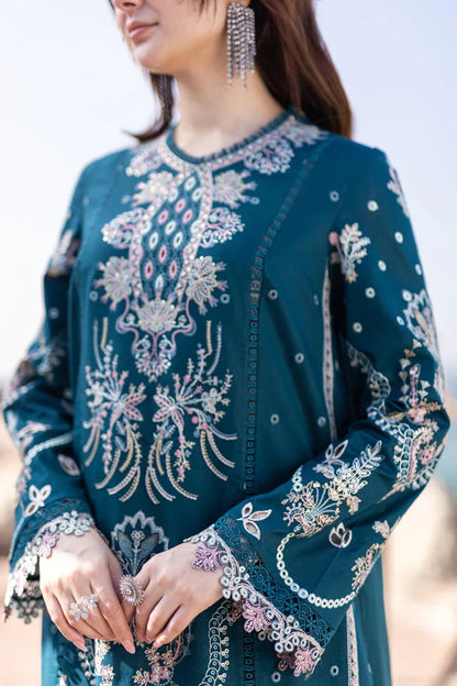 3 PC UNSTITCHED EMBROIDERED LAWN - ANS461