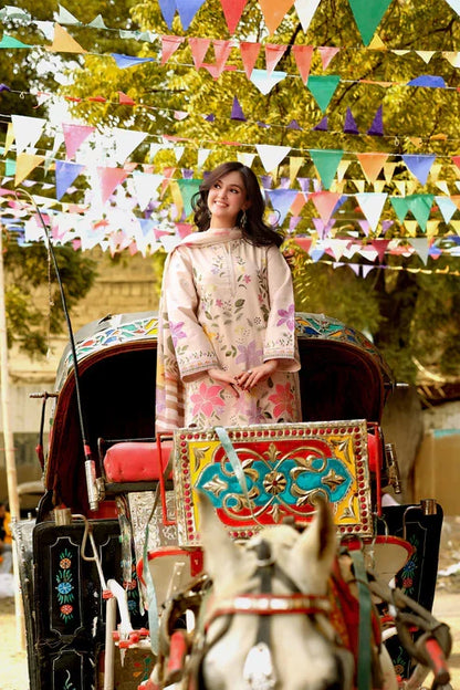 3PC  EMBROIDERED LAWN-ANS1111