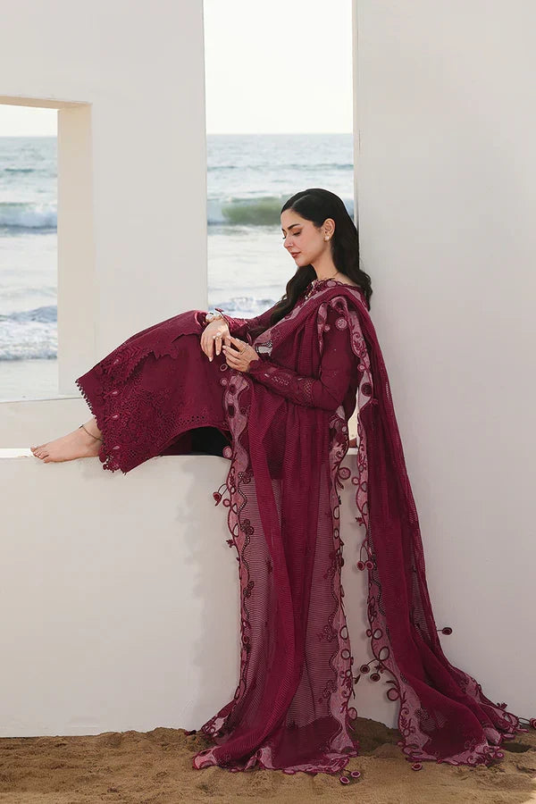 SA-14 NELAM-3PC  EMBROIDERED LAWN-ANS3278