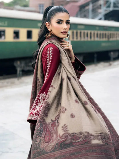 HAASIL LAWN 3 PC UNSTITCHED LAWN SUIT-ANS1776