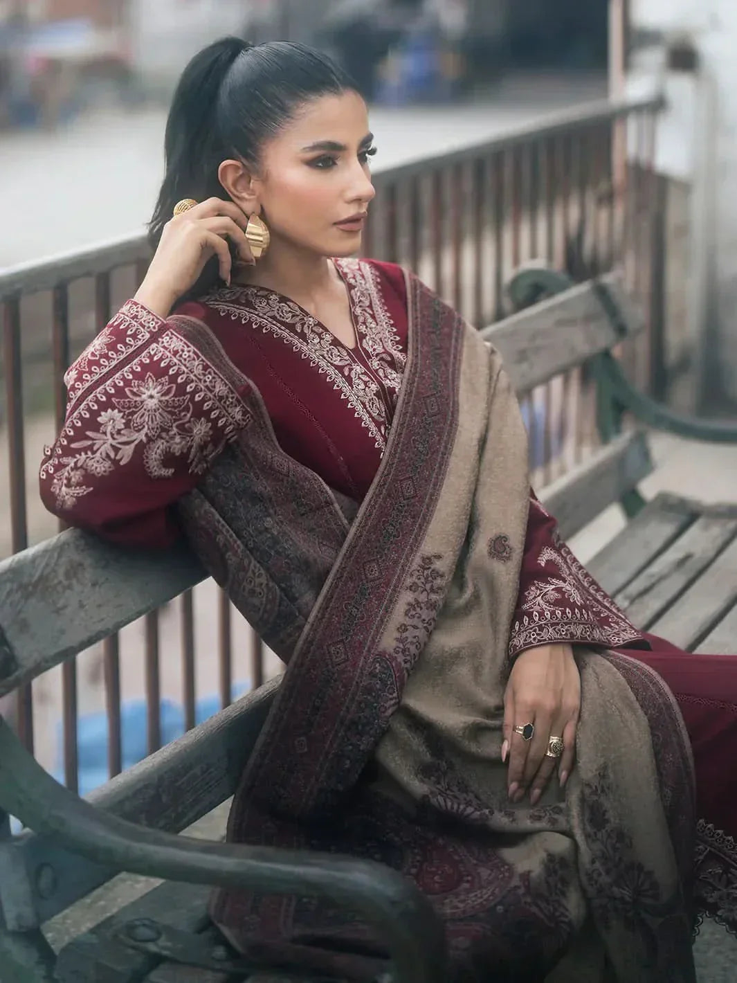 HAASIL LAWN 3 PC UNSTITCHED LAWN SUIT-ANS1776