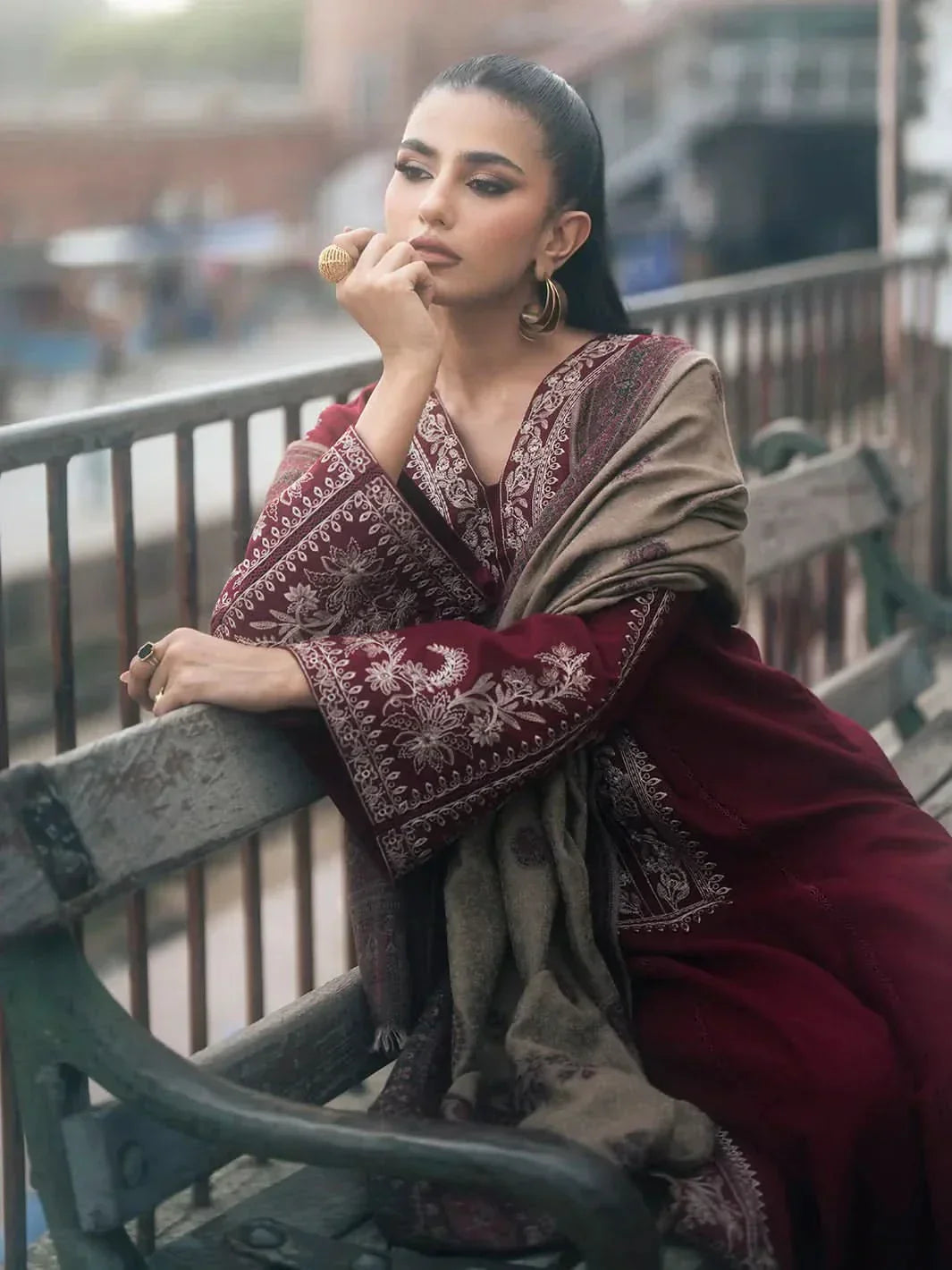 HAASIL LAWN 3 PC UNSTITCHED LAWN SUIT-ANS1776