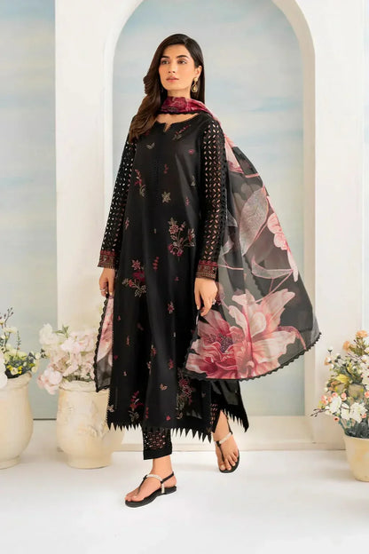 3 PC - EMBROIDERED LAWN SUIT -ANS1376