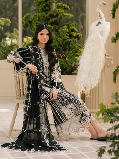 3PC UNSTITCHED LAWN SUIT -  ANS385