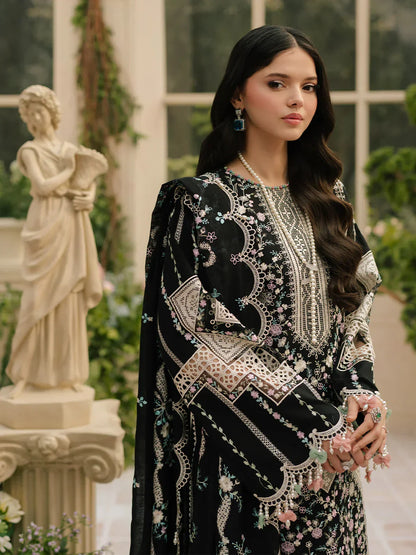3PC UNSTITCHED LAWN SUIT -  ANS385