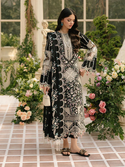 3PC UNSTITCHED LAWN SUIT -  ANS385