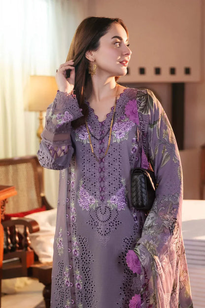 Lawn-3PC Chikankari Embroidered -ANS3210