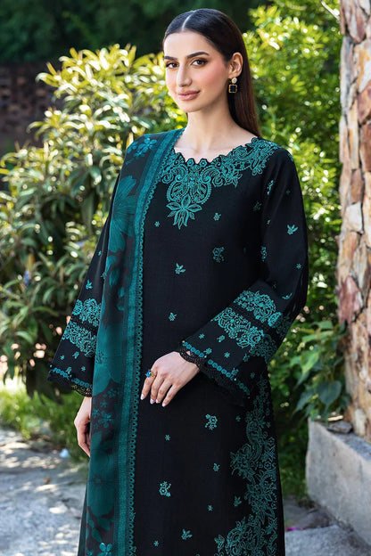 3 PC UNSTITCHED LAWN SUIT - ANS460