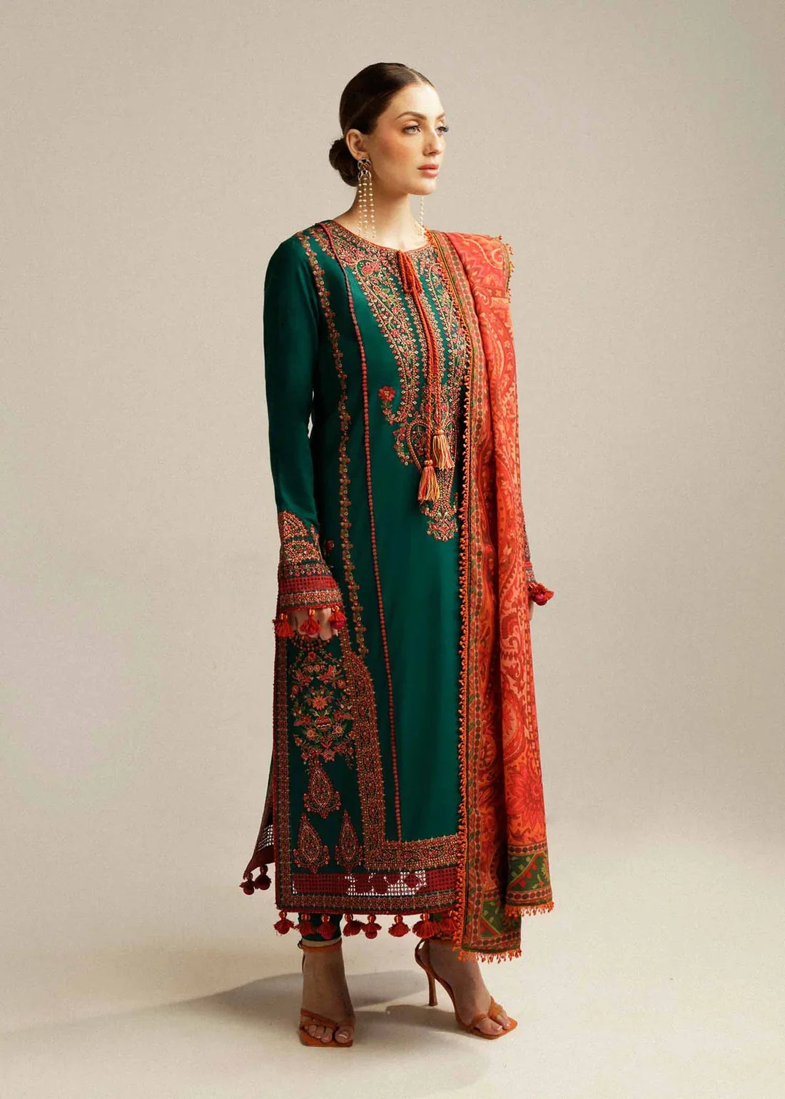 Marjaan-3PC  EMBROIDERED LAWN-ANS3288
