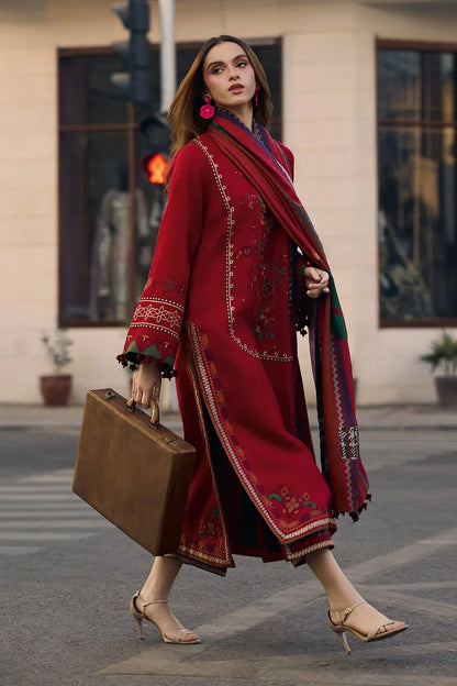 3PC  EMBROIDERED LAWN-ANS7777