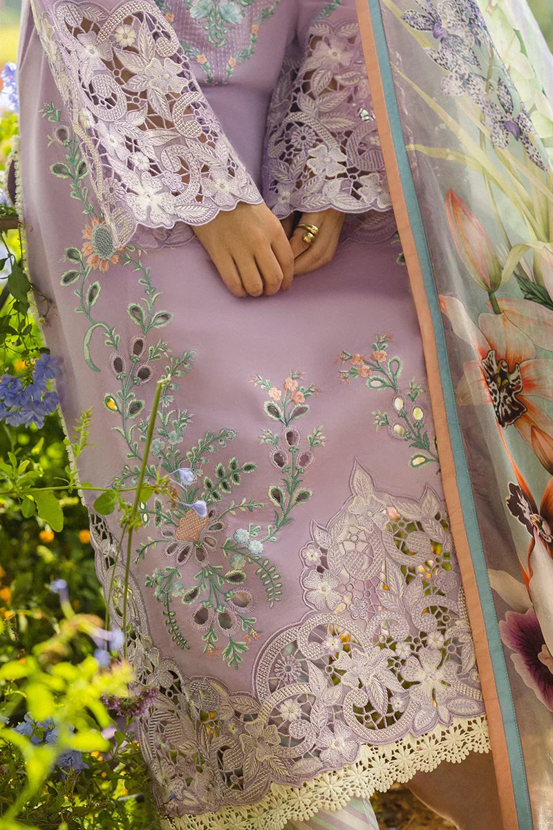 HEMLINE 3PC UNSTITCHED EMBROIDERED LAWN - ANS1085
