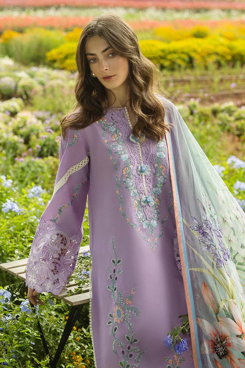 HEMLINE 3PC UNSTITCHED EMBROIDERED LAWN - ANS1085
