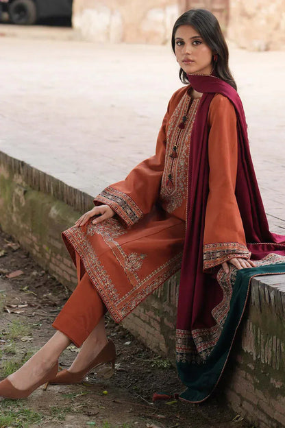 3 PC UNSTITCHED LAWN SUIT - ANS620