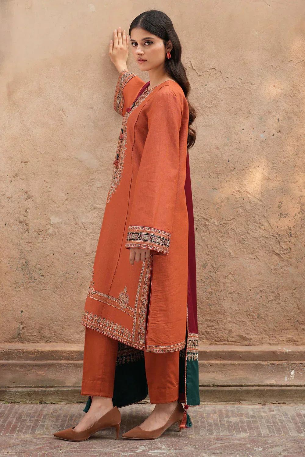 3 PC UNSTITCHED LAWN SUIT - ANS620