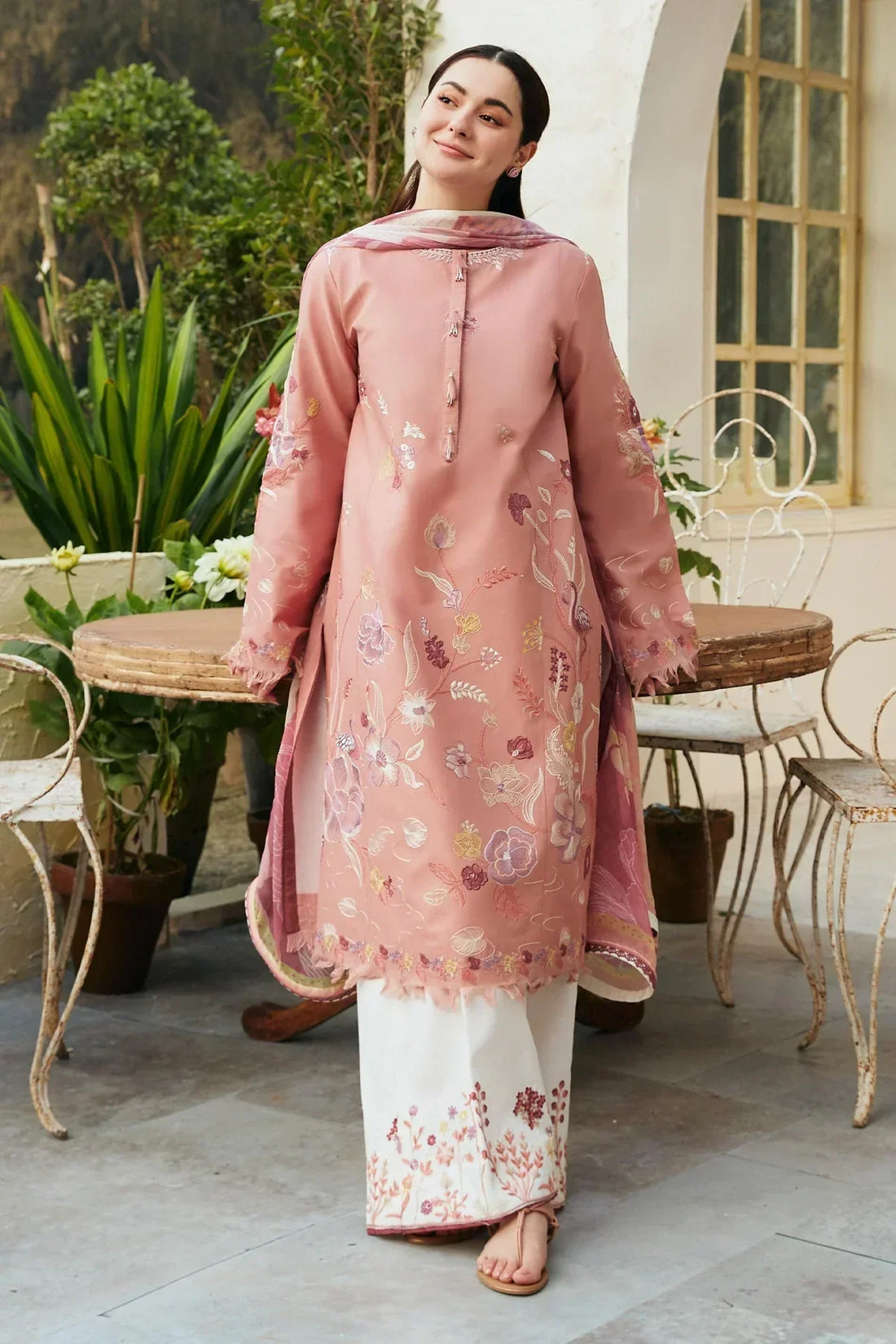 3 PC UNSTITCHED LAWN SUIT-ANS1280