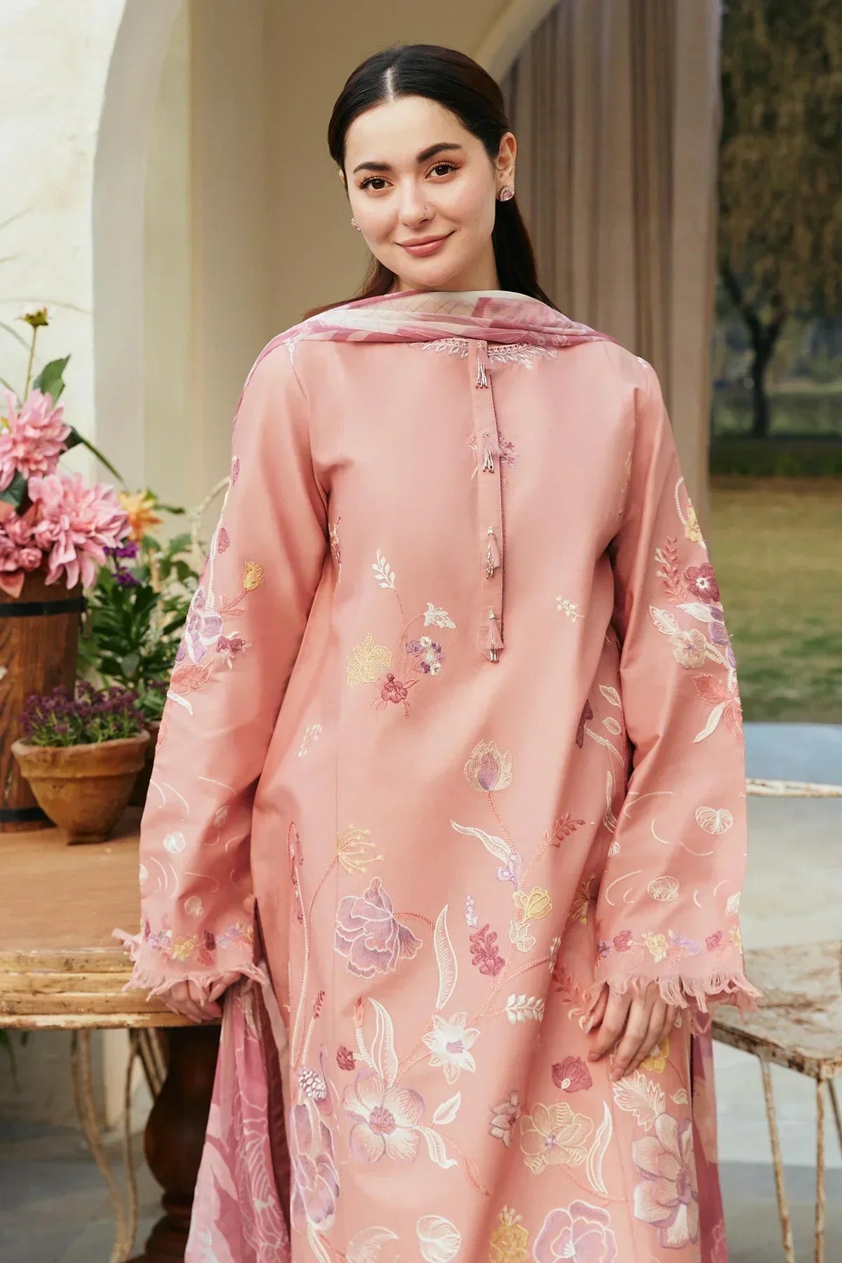 3 PC UNSTITCHED LAWN SUIT-ANS1280