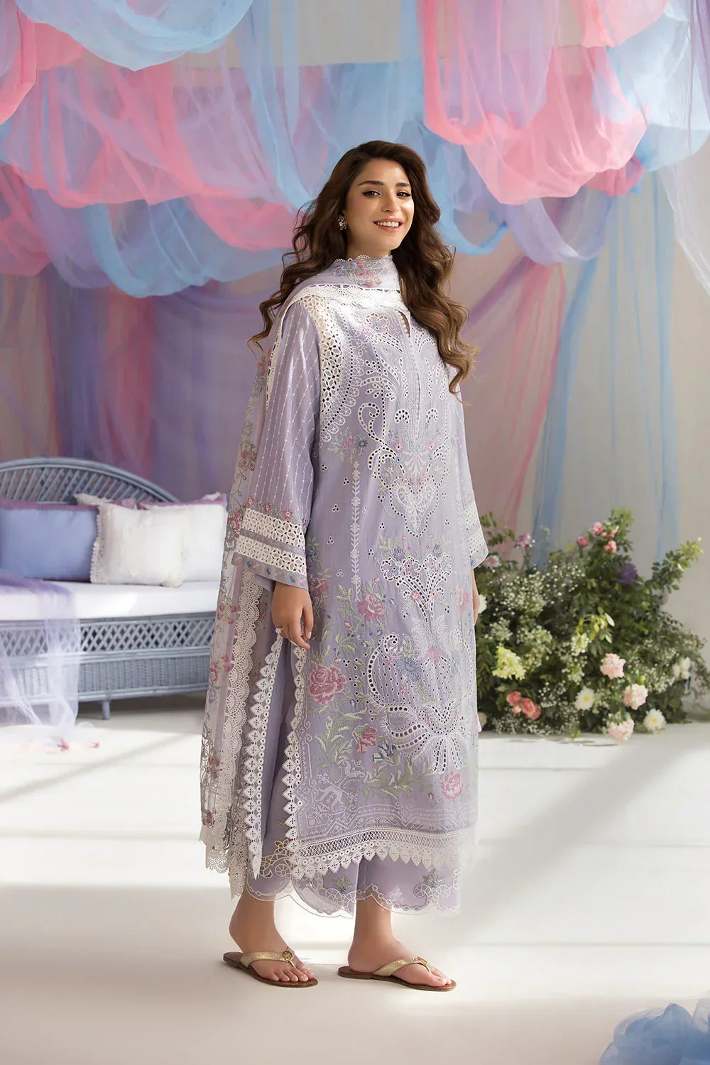 3PC LUXURY EMBROIDERED SUIT -ANS4534