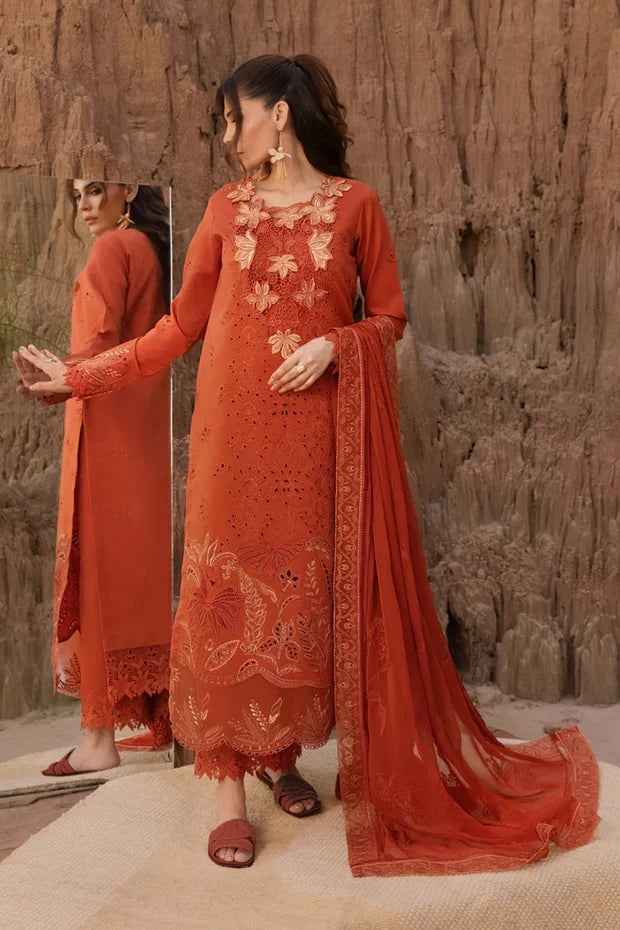 3PC EMBROIDERED LAWN -ANS1613