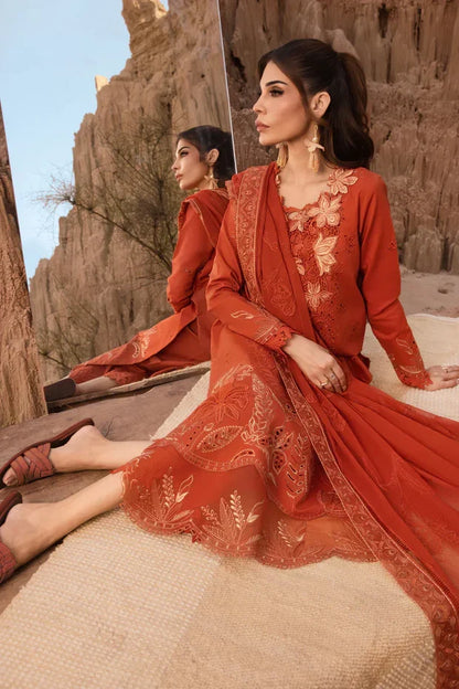 3PC EMBROIDERED LAWN -ANS1613