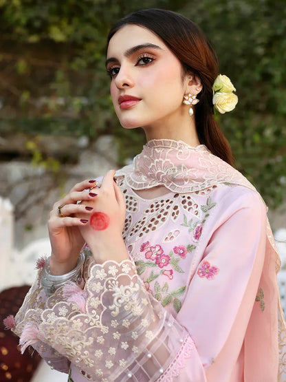 3PC EMBROIDERED LAWN SUIT - 6666