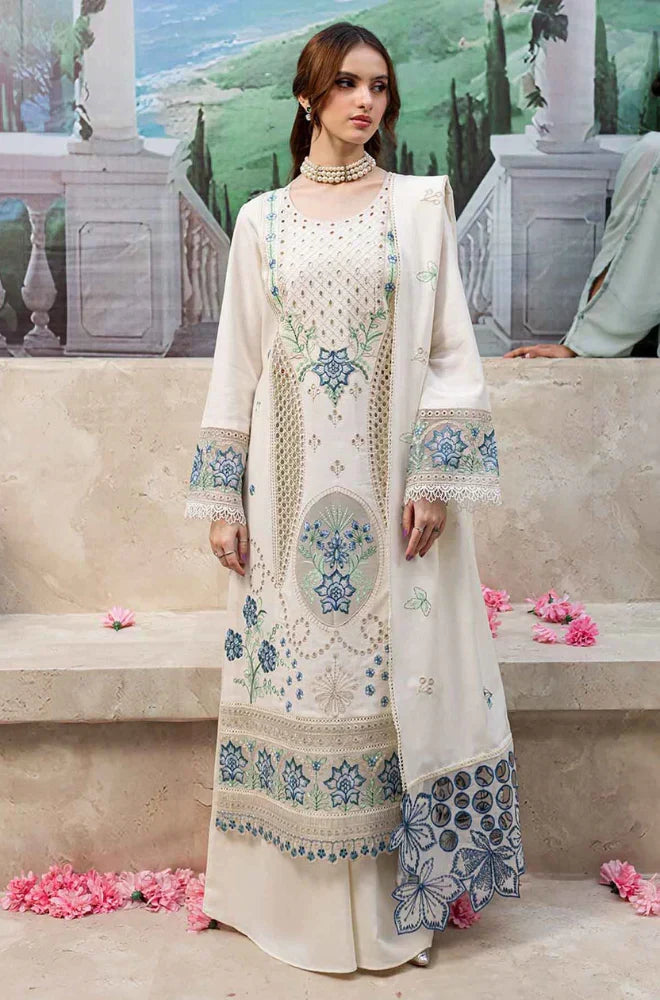3PC  EMBROIDERED LAWN-ANS5555