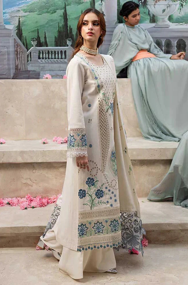 3PC  EMBROIDERED LAWN-ANS5555