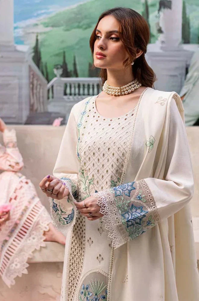 3PC  EMBROIDERED LAWN-ANS5555