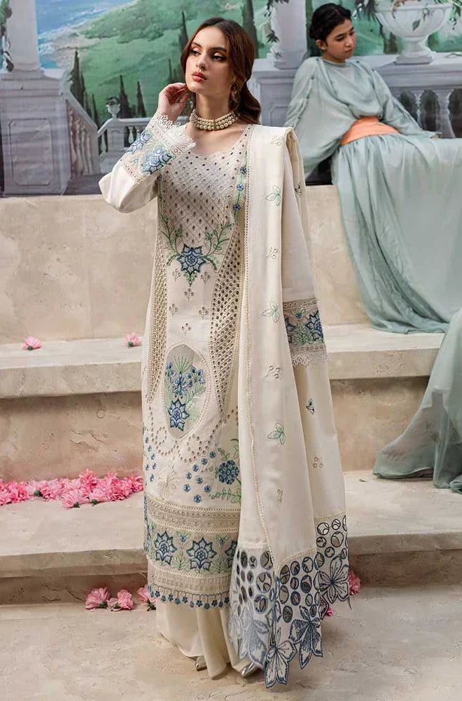 3PC  EMBROIDERED LAWN-ANS5555