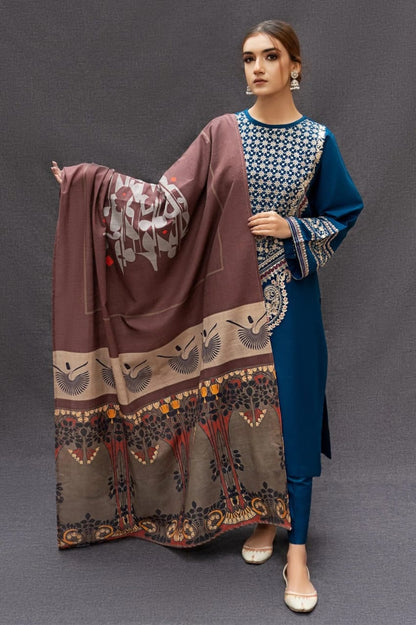 3 PC UNSTITCHED Lawn- BG864