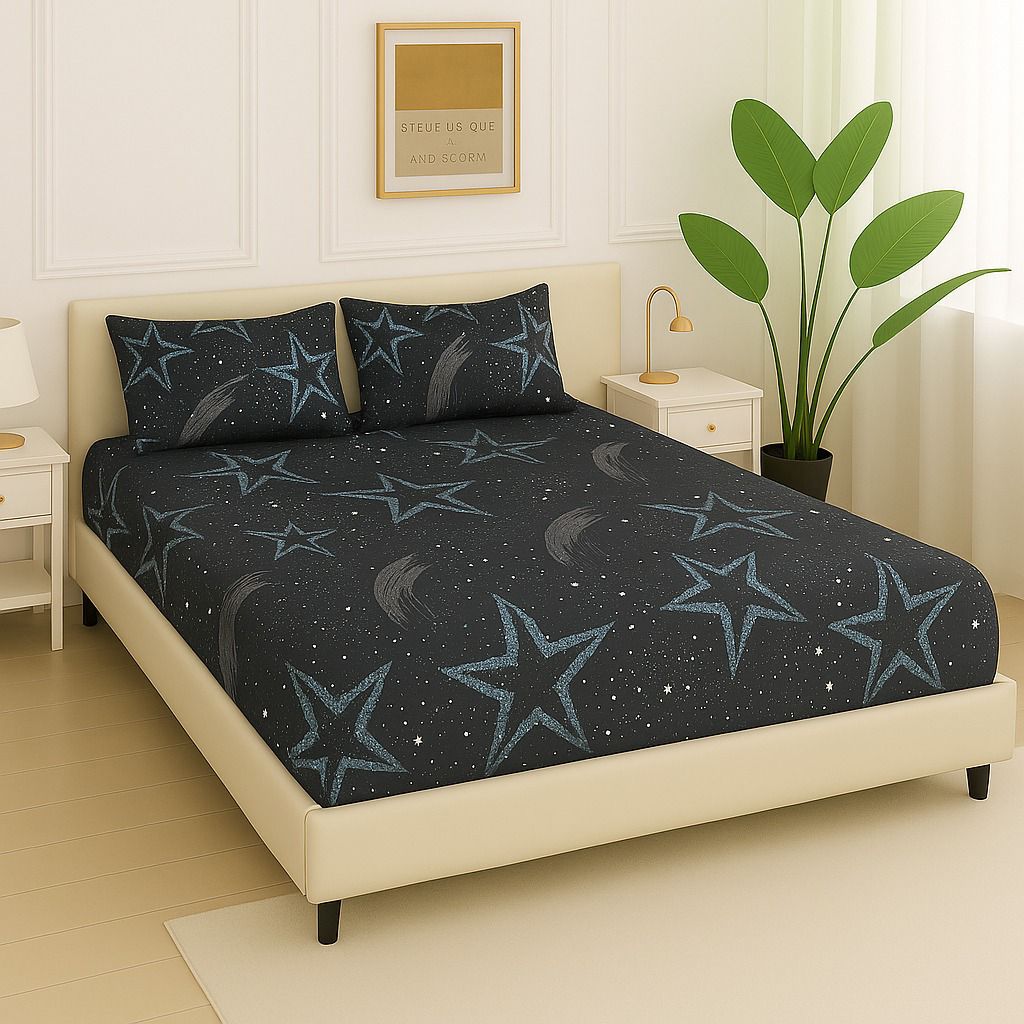 3 PC Fitted Bed Sheet Set-ZF07