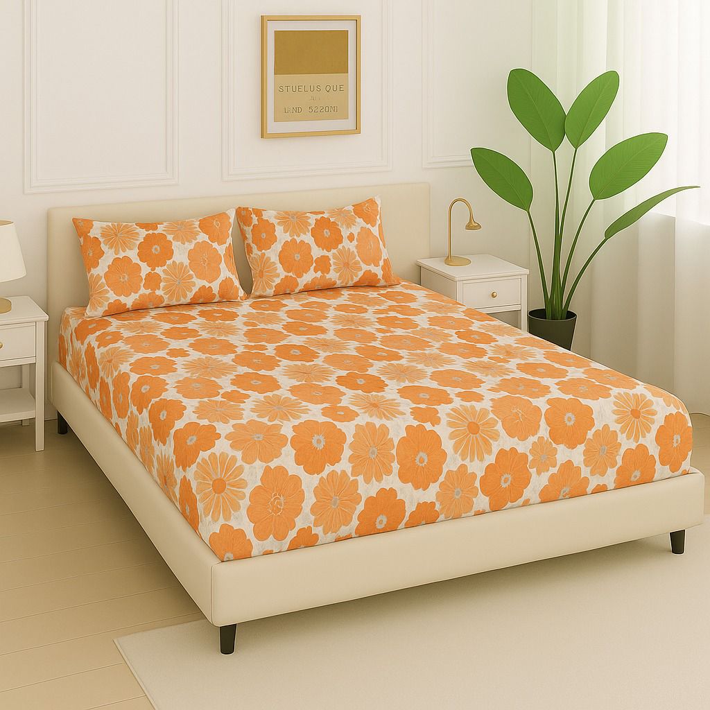 3 PC Fitted Bed Sheet Set-ZF06