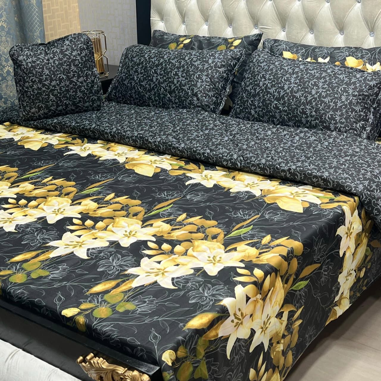 7Pc Printed Comforter Set -CS21