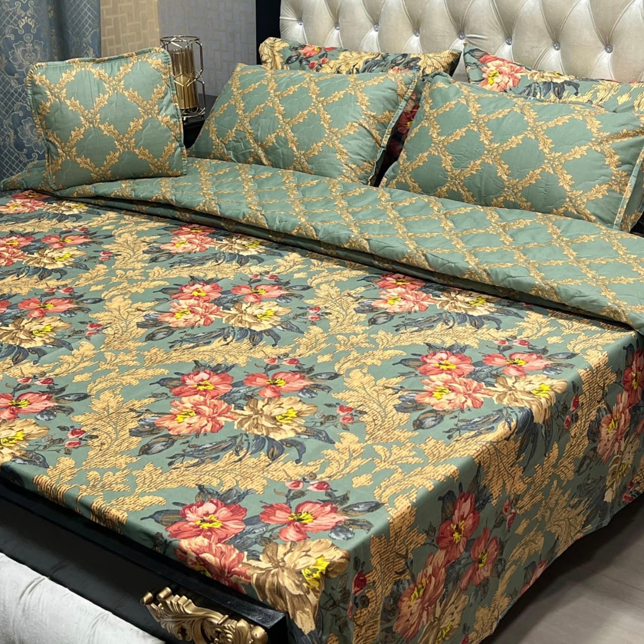 7Pc Printed Comforter Set -CS23