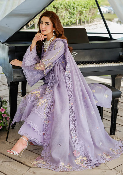 3PC EMBROIDERED LAWN SUIT - 6161