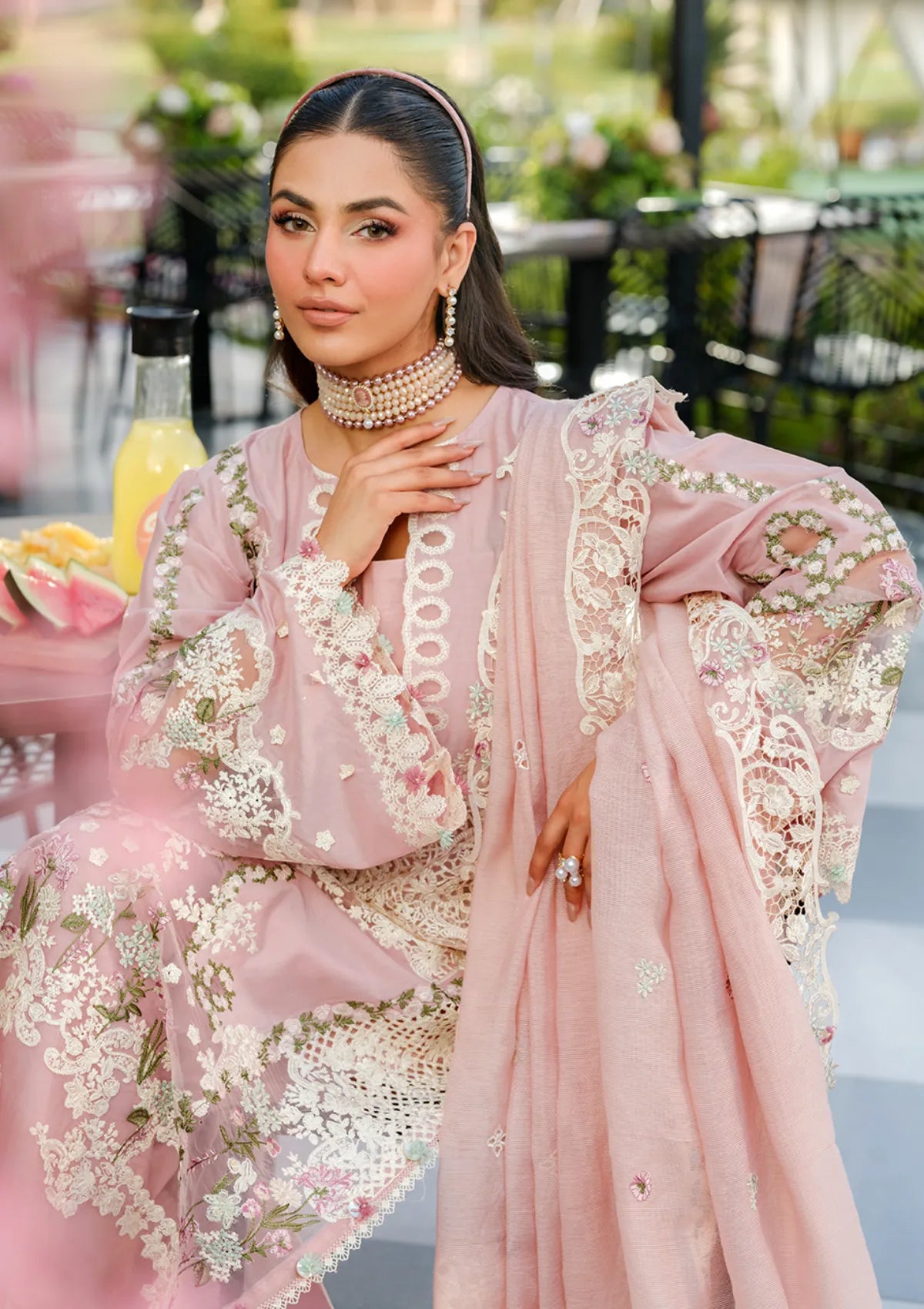 3PC EMBROIDERED LAWN SUIT - 1010