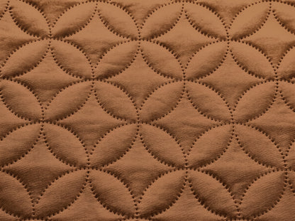 Quilted Ultrasonic Mattress Cover (Brown)