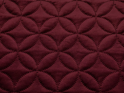 Quilted Ultrasonic Mattress Cover (mehroon)