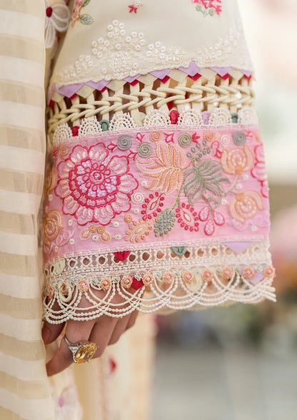 3PC EMBROIDERED LUXURY LAWN -ANS025