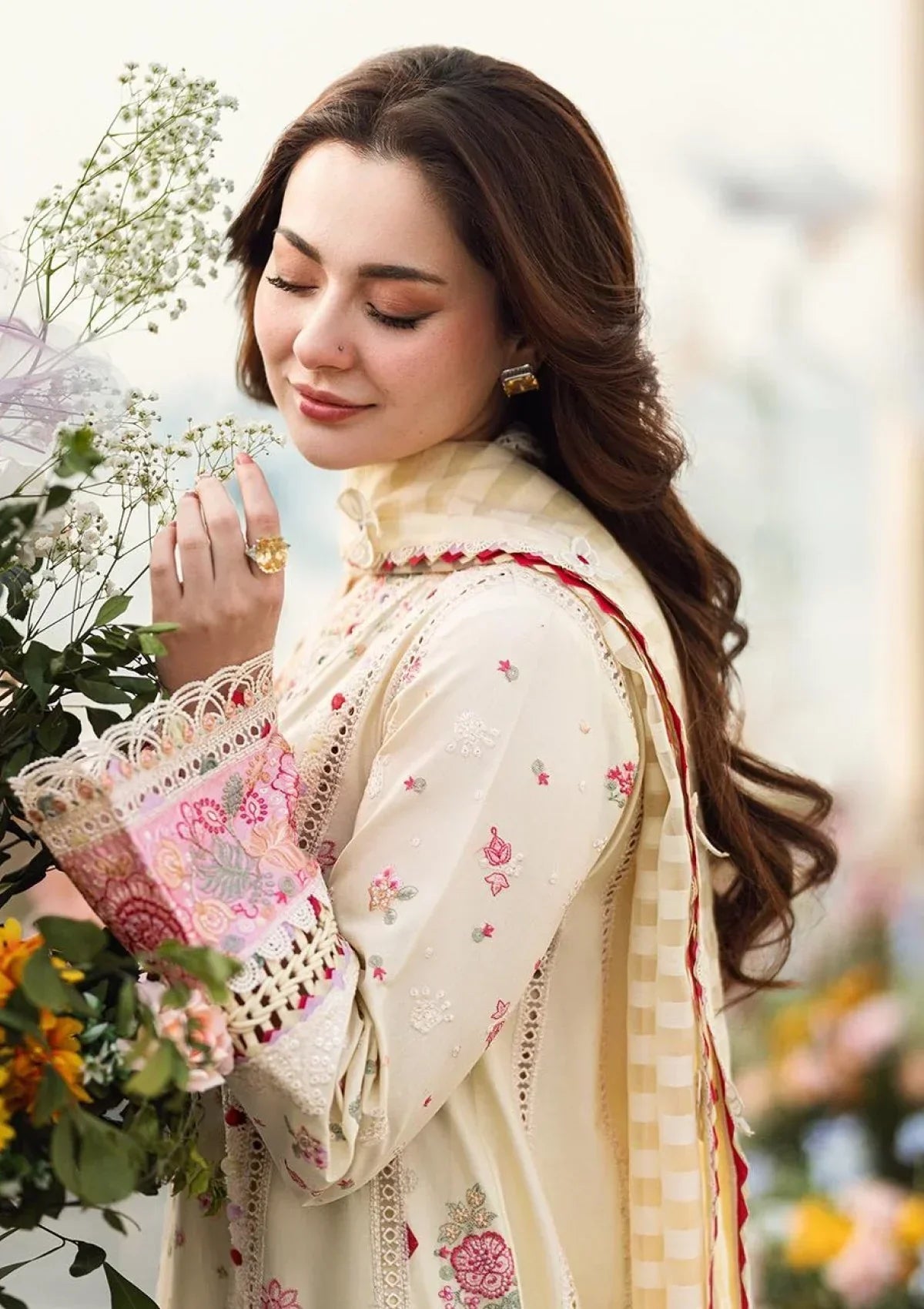 3PC EMBROIDERED LUXURY LAWN -ANS025
